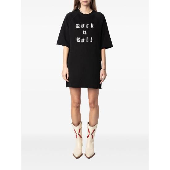 Zadig & Voltaire ZADIG & VOLTAIRE Women Dresses JWDR01073 BLACK Size XS / US 0-2 / IT 36-38 - 3 Thumbnail