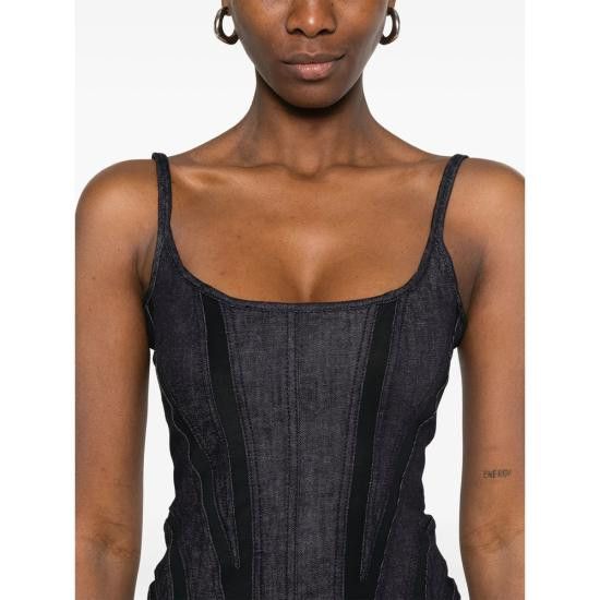 Mugler MUGLER Women Dresses RO1717 RD699 BLUE Size M / US 6-8 / IT 42-44 - 4 Thumbnail