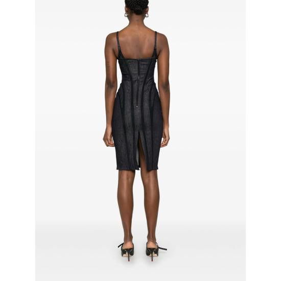 Mugler MUGLER Women Dresses RO1717 RD699 BLUE Size M / US 6-8 / IT 42-44 - 5 Thumbnail