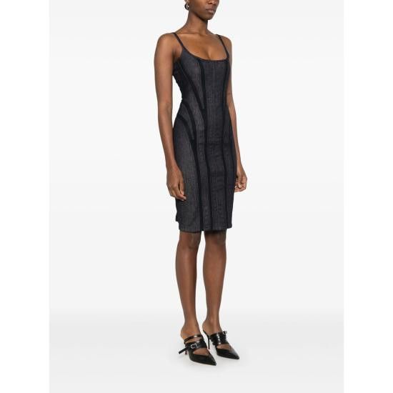 Mugler MUGLER Women Dresses RO1717 RD699 BLUE Size M / US 6-8 / IT 42-44 - 3 Thumbnail