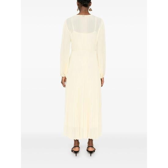 TWINSET TWINSET Women Dresses 251TP2330 12143 YELLOW Size M / US 6-8 / IT 42-44 - 4 Thumbnail