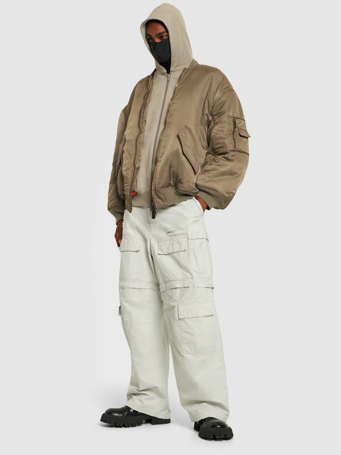 Balenciaga All In Nylon Bomber Jacket Size US S / EU 44-46 / 1 - 2 Thumbnail