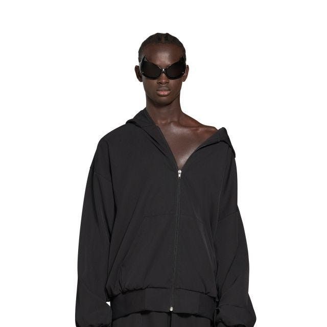 Balenciaga Minimal Tracksuit Jacket in Black Size US XS / EU 42 / 0 - 2 Thumbnail