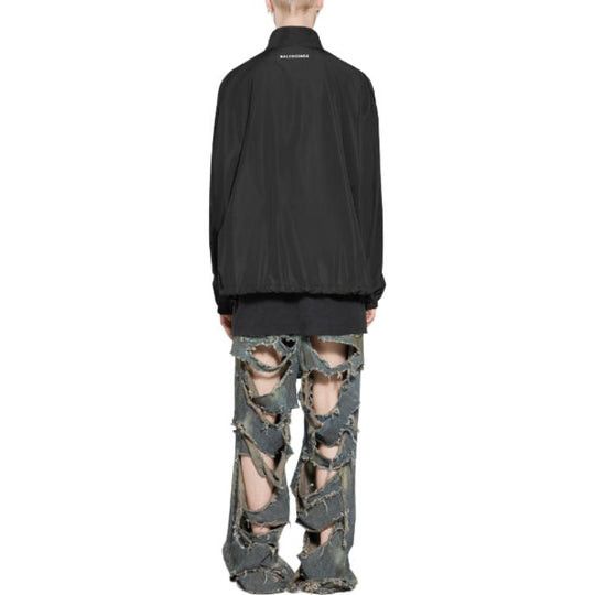 Balenciaga Minimal Tracksuit Jacket in Black with logo Size US M / EU 48-50 / 2 - 3 Thumbnail