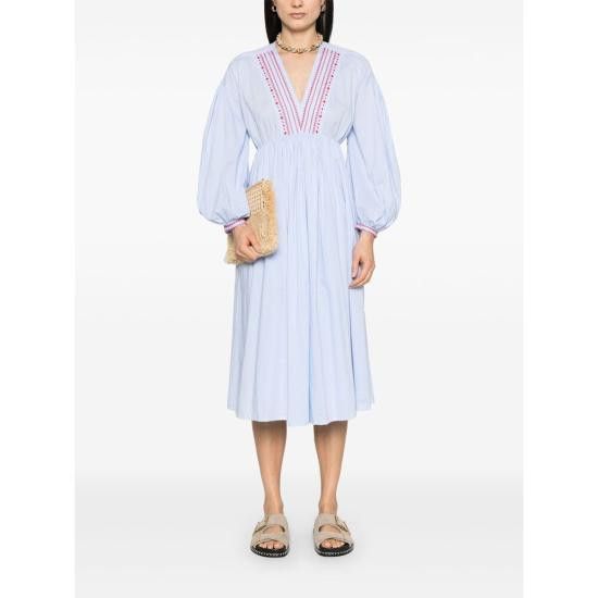 A.P.C. A.P.C. Women Dresses COHHH F35203 IAB BLUE Size XS / US 0-2 / IT 36-38 - 5 Thumbnail