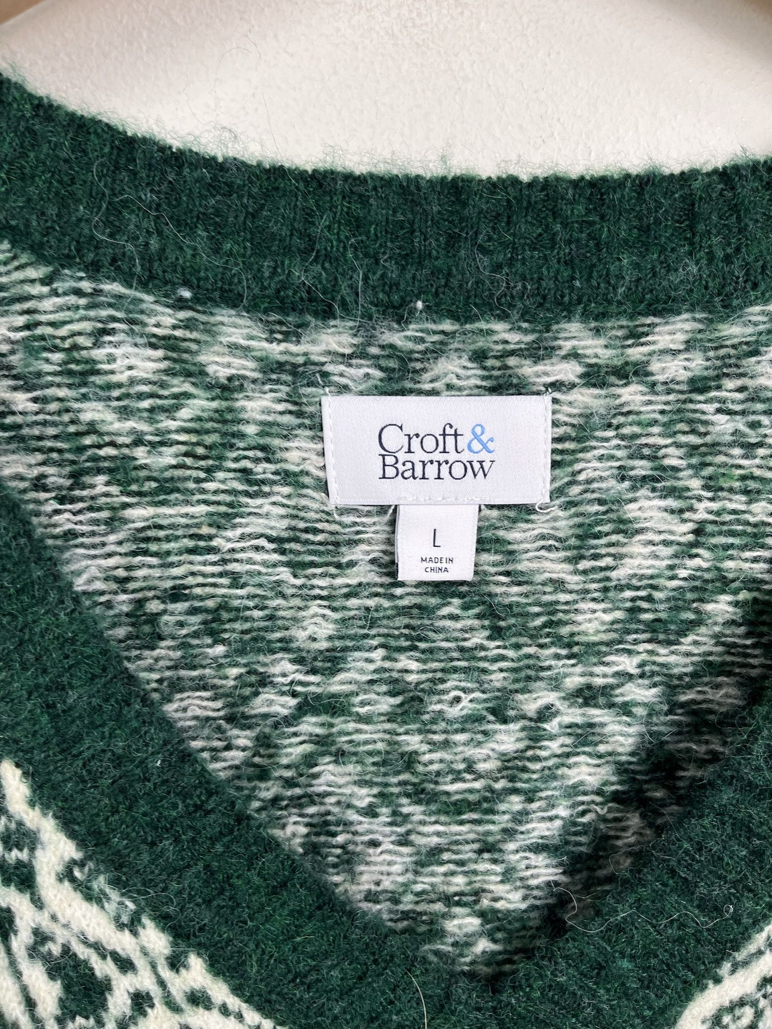 Other Vintage Emerald Pattern Soft Knit Sweater Size M (L) Size US M / EU 48-50 / 2 - 2 Thumbnail
