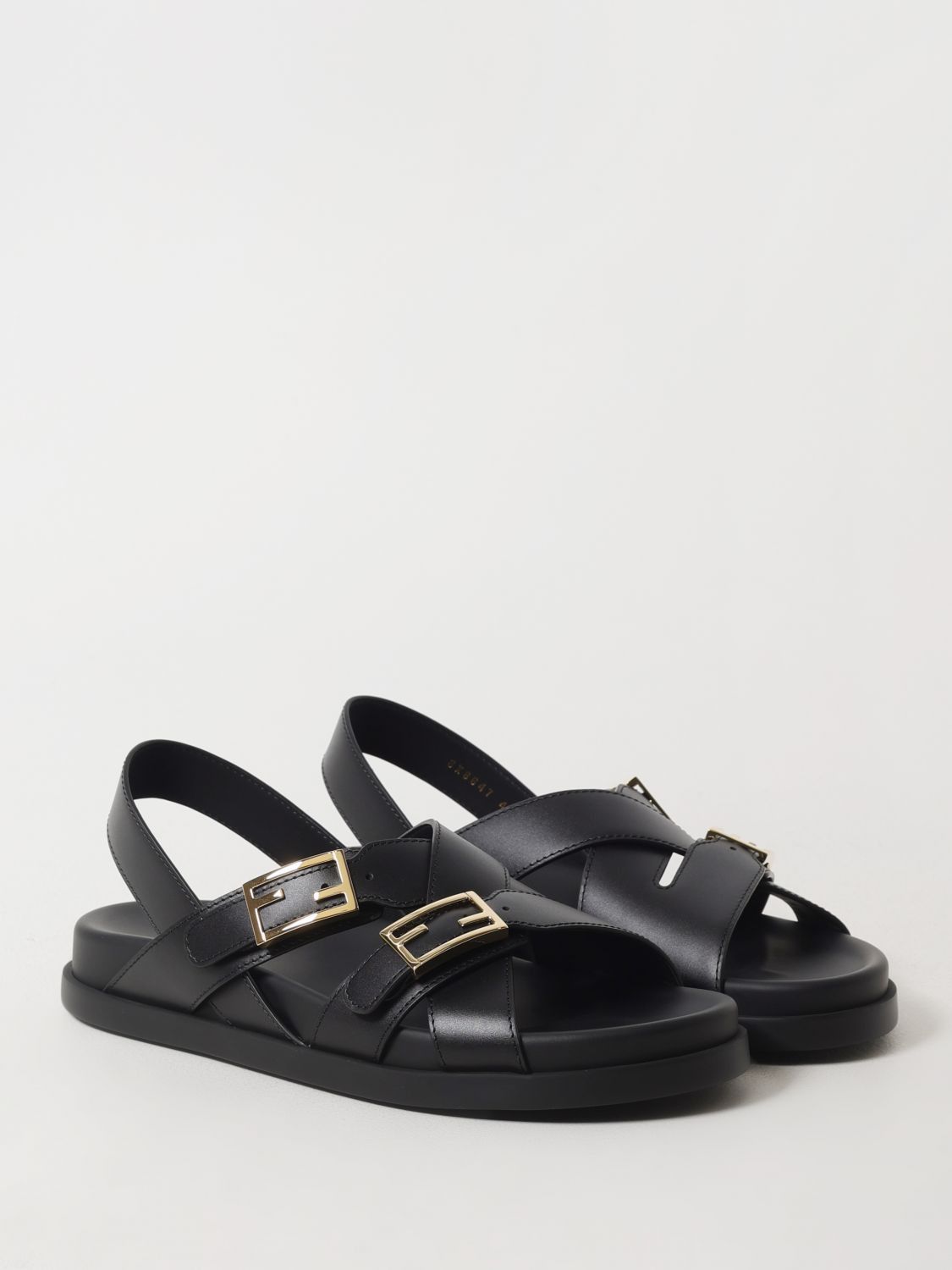 Fendi Fendi Flat Sandals Woman Black Size US 7 / IT 37 - 2 Thumbnail
