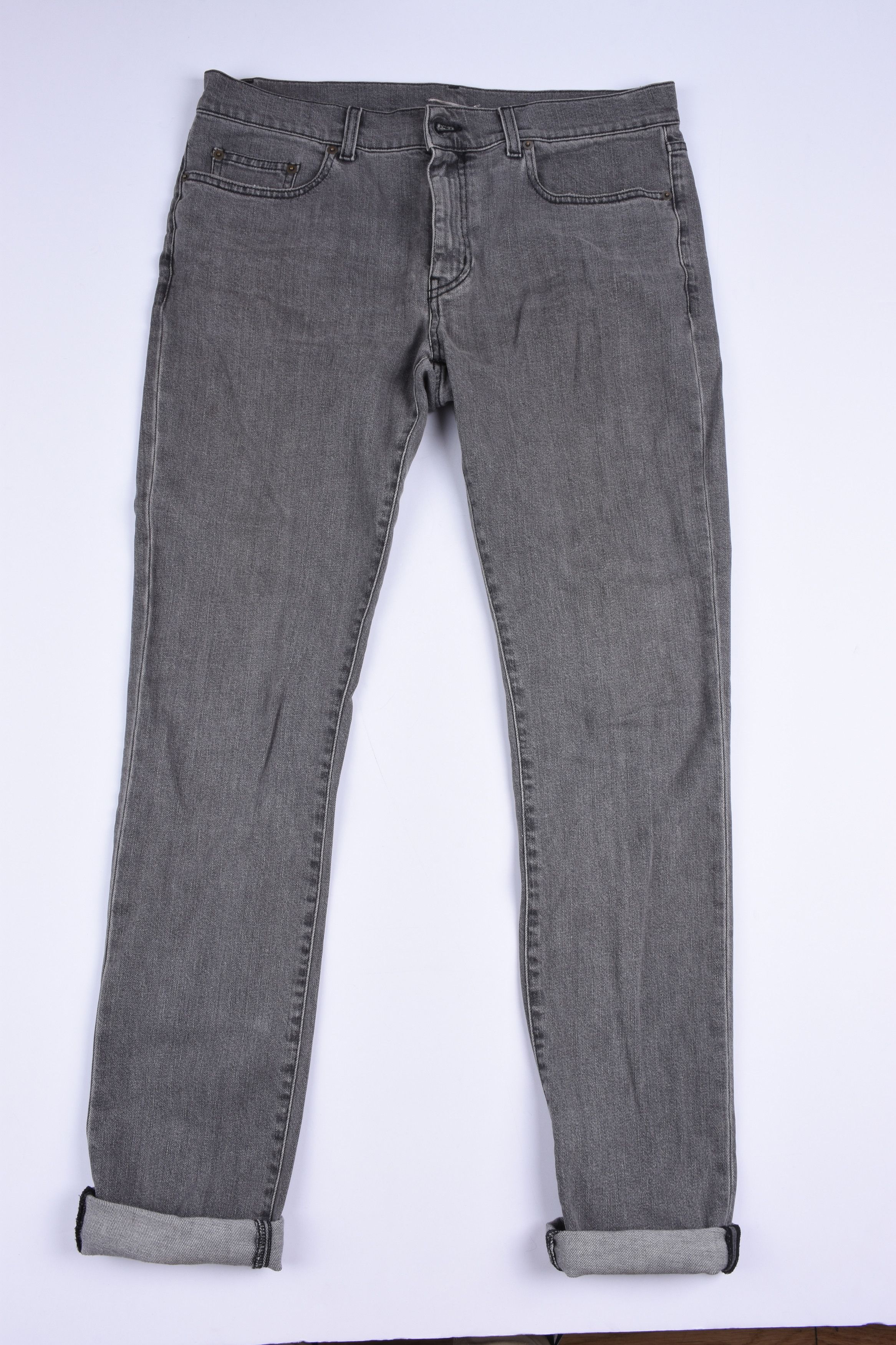 Saint Laurent Paris D02 gray denim jeans Size US 32 / EU 48 - 1 Thumbnail