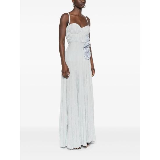 Elisabetta Franchi ELISABETTA FRANCHI Women Dresses ABR2252E2 A28 BLUE Size L / US 10 / IT 46 - 4 Thumbnail