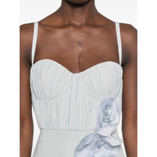 Elisabetta Franchi ELISABETTA FRANCHI Women Dresses ABR2252E2 A28 BLUE Size L / US 10 / IT 46 - 3 Thumbnail
