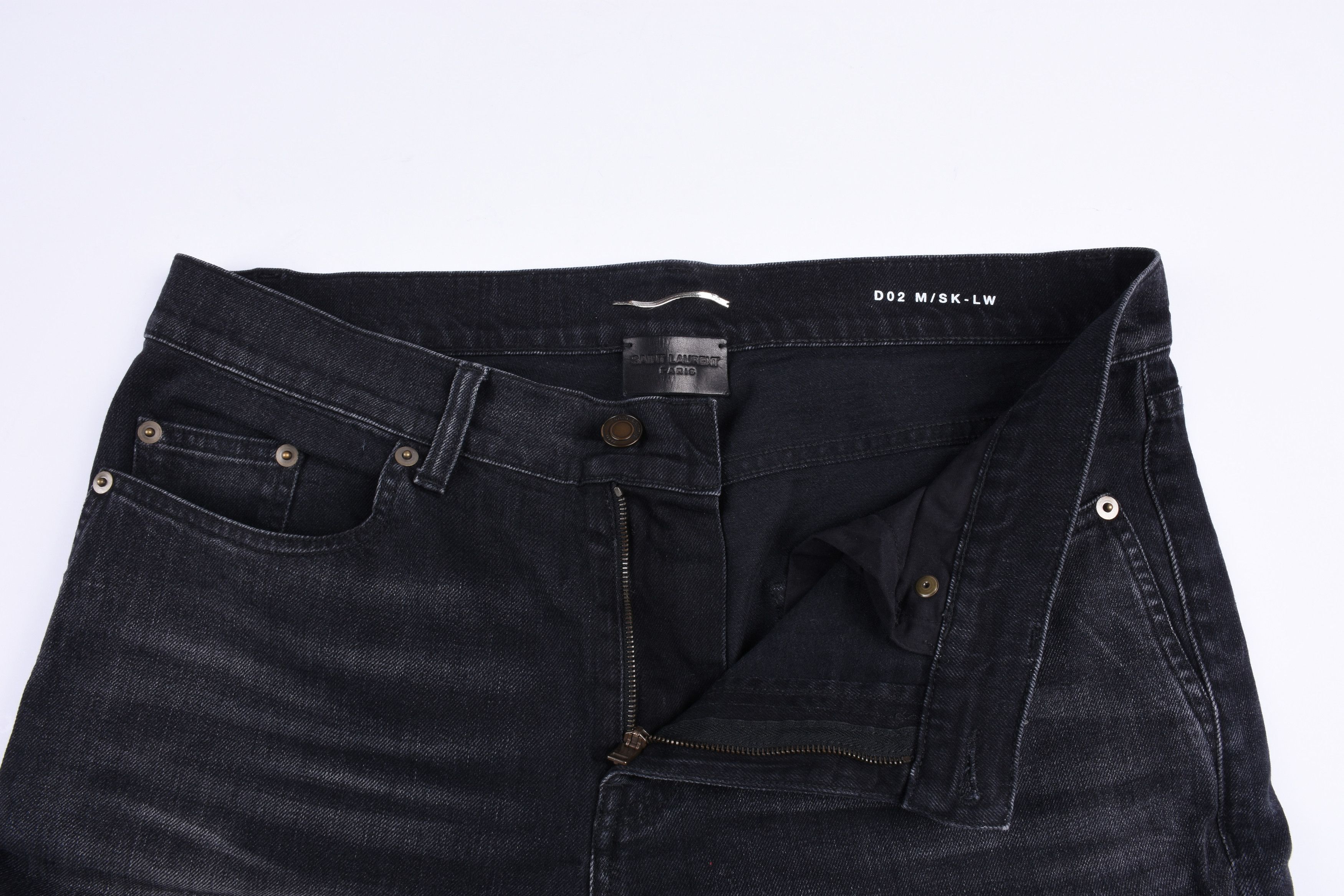 Saint Laurent Paris D02 faded black Jeans Size US 32 / EU 48 - 2 Thumbnail
