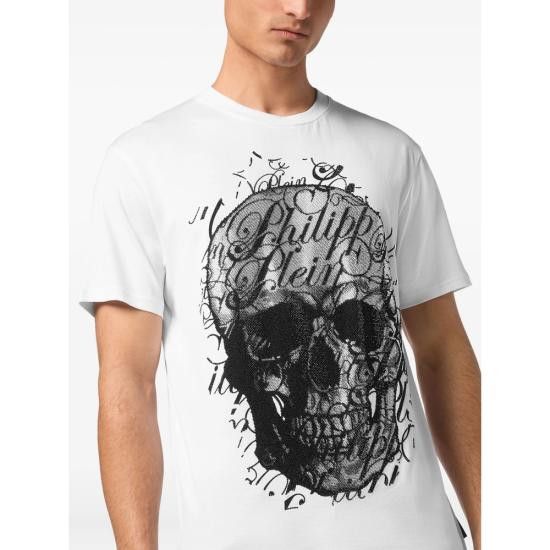 Philipp Plein PHILIPP PLEIN Men T-Shirts MTK8253 PJY002N 01 WHITE Size US XL / EU 56 / 4 - 5 Thumbnail