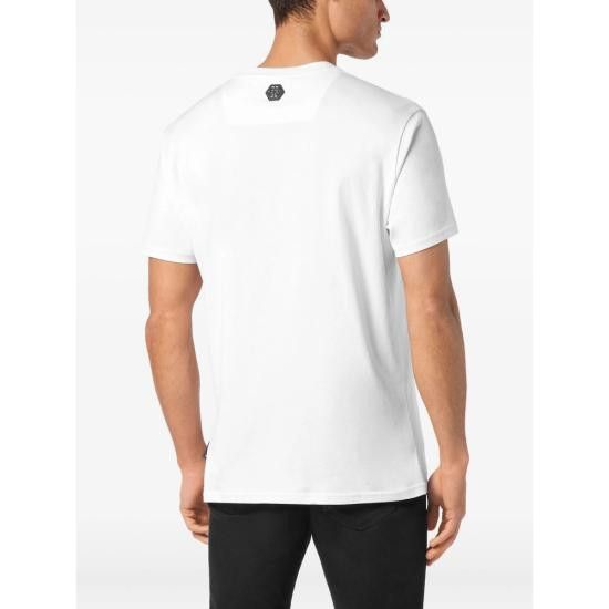 Philipp Plein PHILIPP PLEIN Men T-Shirts MTK8253 PJY002N 01 WHITE Size US XL / EU 56 / 4 - 4 Thumbnail