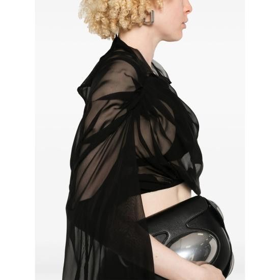 Rick Owens RICK OWENS Women Blouses RO01E7264 S 09 BLACK Size M / US 6-8 / IT 42-44 - 5 Thumbnail