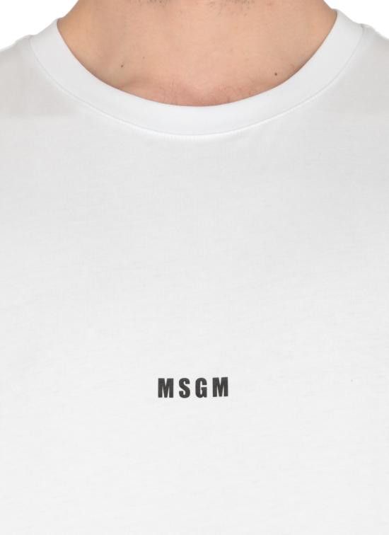 MSGM MSGM Men T-Shirts 2000MM500 20000201 White Size US XS / EU 42 / 0 - 5 Thumbnail