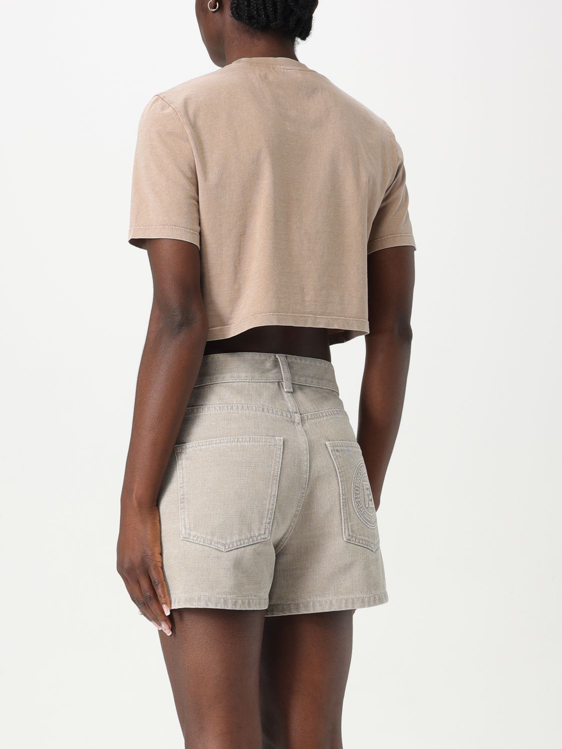Fendi Fendi T-Shirt Woman Beige Size M / US 6-8 / IT 42-44 - 3 Thumbnail