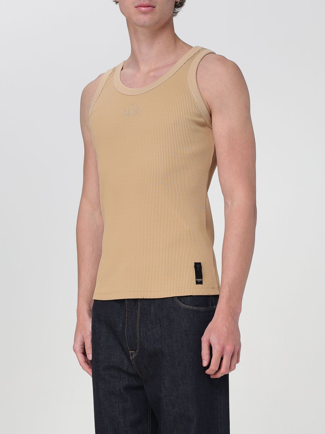 Fendi Fendi T-Shirt Men Beige Size US S / EU 44-46 / 1 - 4 Thumbnail
