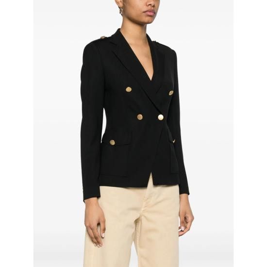 Tagliatore TAGLIATORE Women Suit Jackets 340205 J DARLENE EN888 BLACK Size M / US 6-8 / IT 42-44 - 5 Thumbnail