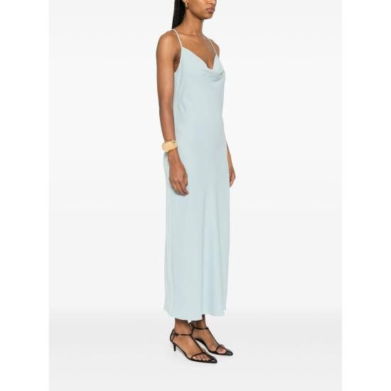 Calvin Klein CALVIN KLEIN Women Dresses LV044B053G ETHER BLUE Size XS / US 0-2 / IT 36-38 - 3 Thumbnail