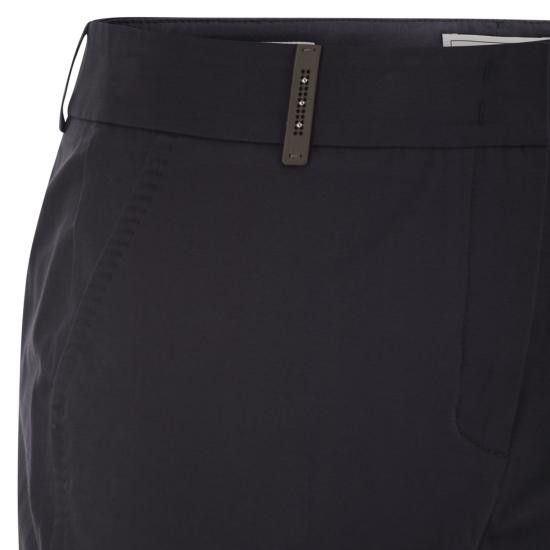 Peserico PESERICO Women Straight Pants P04718 BLUE Size 30" / US 8 / IT 44 - 4 Thumbnail