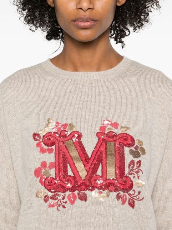 Max Mara MAX MARA Women Sweater 2511361171600 QUOTA029 Beige Size S / US 4 / IT 40 - 2 Thumbnail