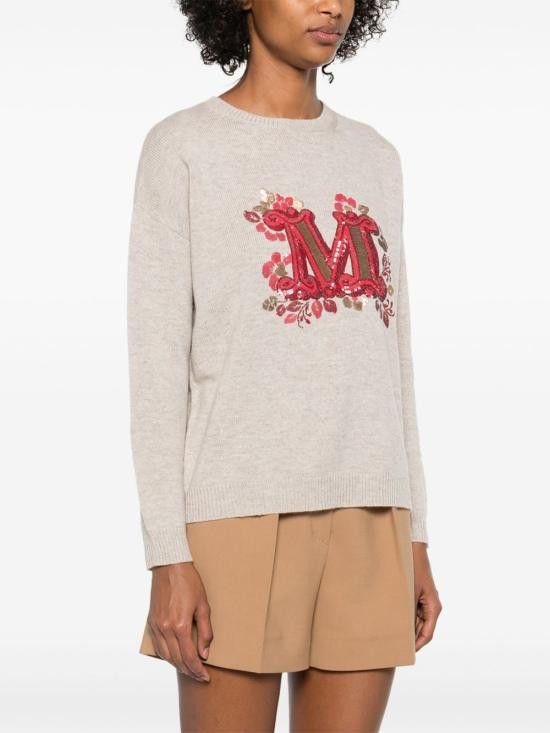 Max Mara MAX MARA Women Sweater 2511361171600 QUOTA029 Beige Size XS / US 0-2 / IT 36-38 - 3 Thumbnail
