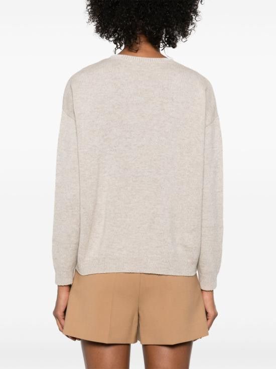Max Mara MAX MARA Women Sweater 2511361171600 QUOTA029 Beige Size XS / US 0-2 / IT 36-38 - 4 Thumbnail