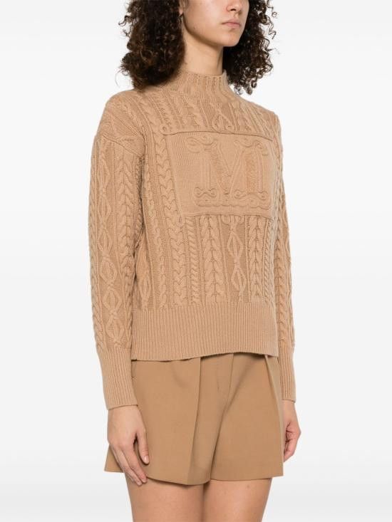 Max Mara MAX MARA Women Sweater 2511361041600 MIRANDA005 Beige Size M / US 6-8 / IT 42-44 - 2 Thumbnail