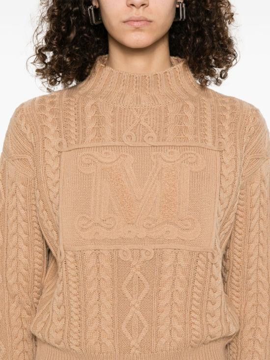 Max Mara MAX MARA Women Sweater 2511361041600 MIRANDA005 Beige Size M / US 6-8 / IT 42-44 - 5 Thumbnail