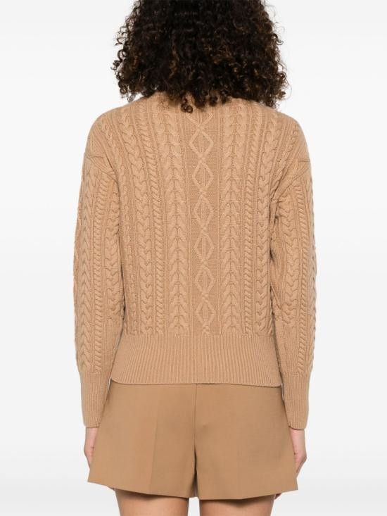 Max Mara MAX MARA Women Sweater 2511361041600 MIRANDA005 Beige Size S / US 4 / IT 40 - 3 Thumbnail