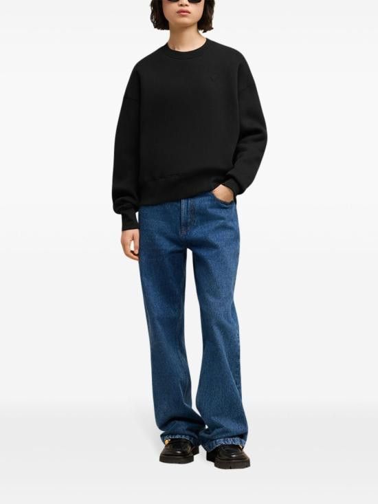 AMI AMI Men Sweater USW027 749001 Black Size US S / EU 44-46 / 1 - 3 Thumbnail