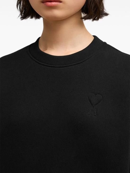 AMI AMI Men Sweater USW027 749001 Black Size US S / EU 44-46 / 1 - 4 Thumbnail
