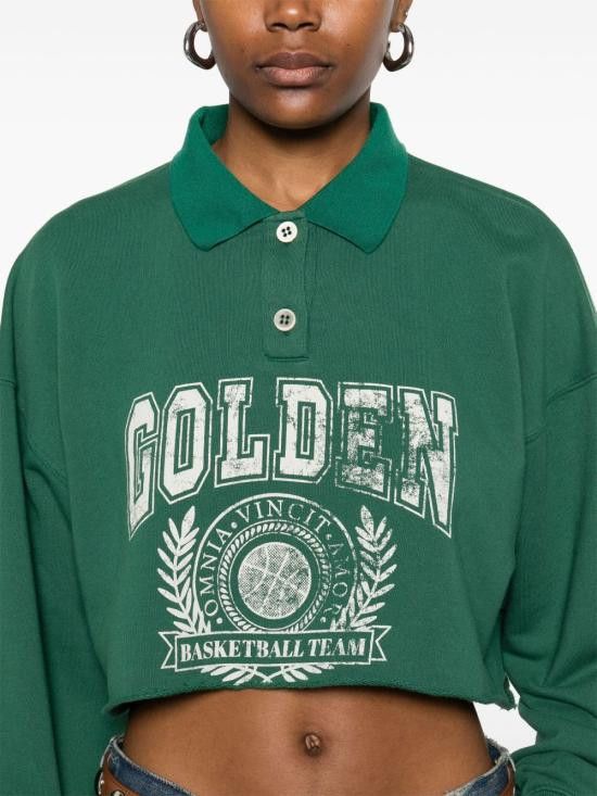 Golden Goose GOLDEN GOOSE Women Hoodies GWP02200 P00188835913 Green Size M / US 6-8 / IT 42-44 - 5 Thumbnail