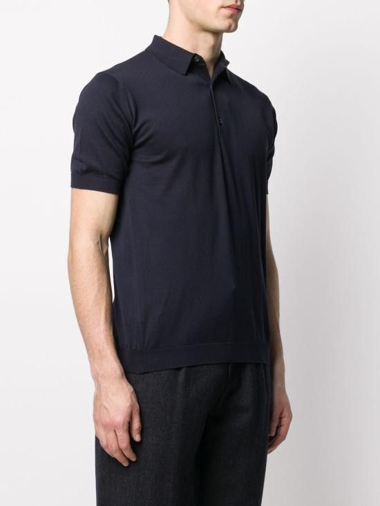 John Smedley JOHN SMEDLEY Men T-Shirts ADRIAN FRENCHNAVY Blue Size US XL / EU 56 / 4 - 4 Thumbnail