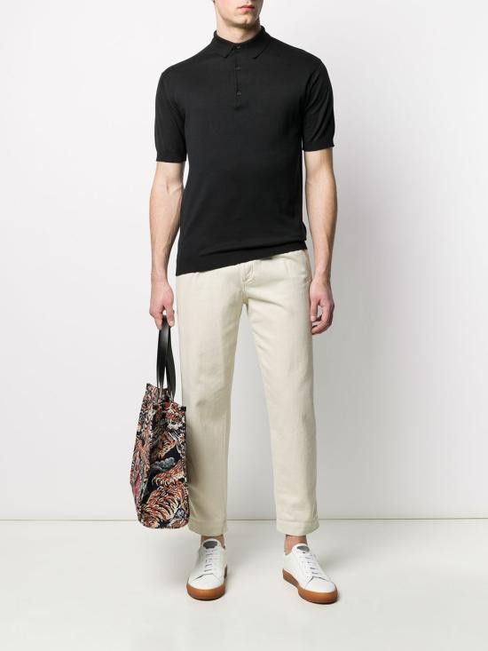 John Smedley JOHN SMEDLEY Men T-Shirts ADRIAN BLACK Black Size US XL / EU 56 / 4 - 5 Thumbnail