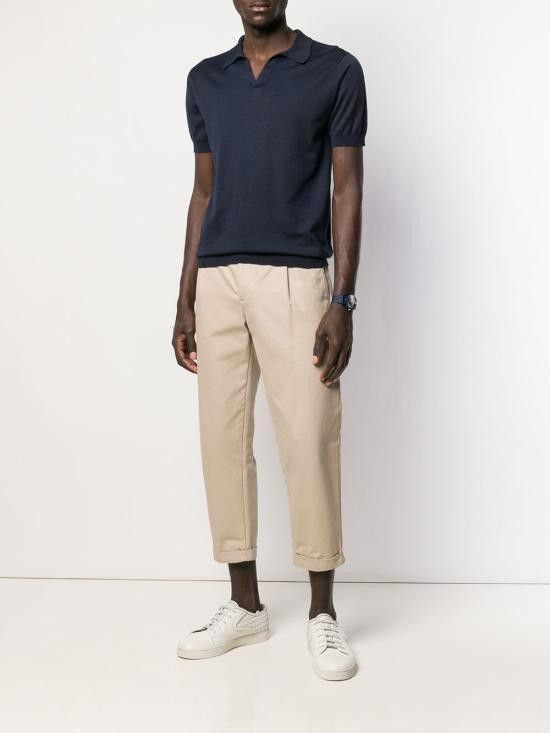 John Smedley JOHN SMEDLEY Men T-Shirts NOAH NAVY Blue Size US XL / EU 56 / 4 - 2 Thumbnail