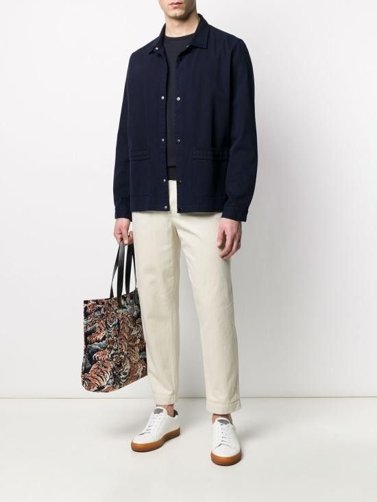 John Smedley JOHN SMEDLEY Men Sweater HATFIELD NAVY Blue Size US L / EU 52-54 / 3 - 5 Thumbnail