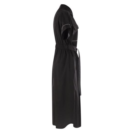 Peserico PESERICO Women Mid Skirts S02666 BLACK Size M / US 6-8 / IT 42-44 - 3 Thumbnail