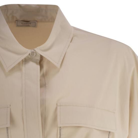 Peserico PESERICO Women Mid Skirts S02666 BEIGE Size M / US 6-8 / IT 42-44 - 4 Thumbnail