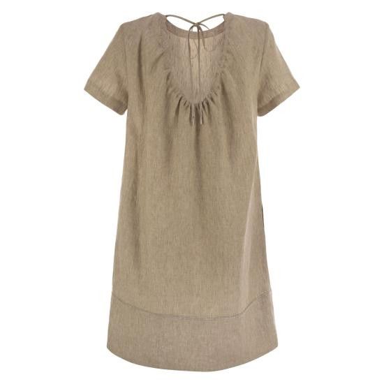 Peserico PESERICO Women Mid Skirts S02182 BEIGE Size XL / US 12-14 / IT 48-50 - 2 Thumbnail
