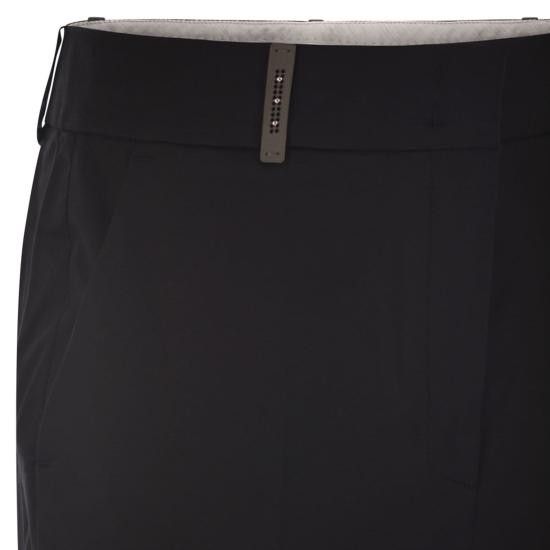 Peserico PESERICO Women Straight Pants P04735 BLACK Size 28" / US 6 / IT 42 - 4 Thumbnail