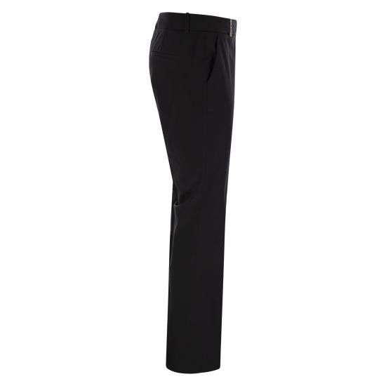 Peserico PESERICO Women Straight Pants P04735 BLACK Size 32" / US 10 / IT 46 - 3 Thumbnail