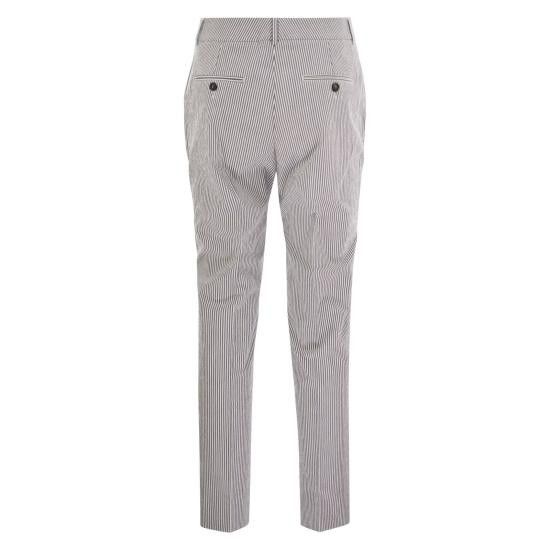 Peserico PESERICO Women Straight Pants P04718 BLUE Size 27" / US 4 / IT 40 - 2 Thumbnail