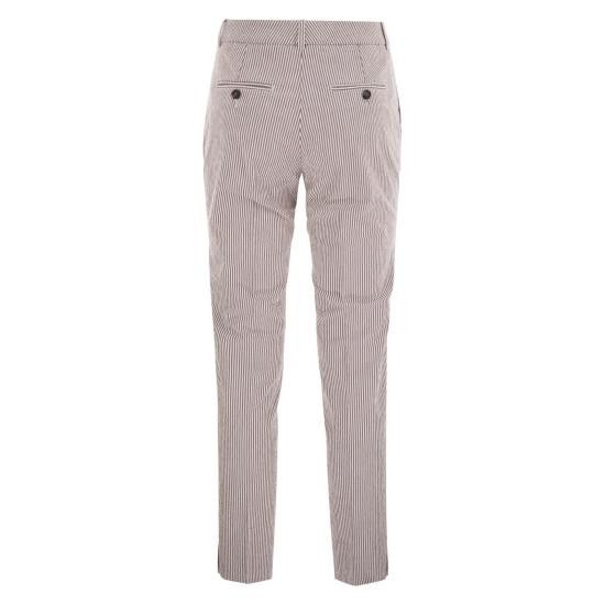 Peserico PESERICO Women Straight Pants P04718 BROWN Size 27" / US 4 / IT 40 - 2 Thumbnail