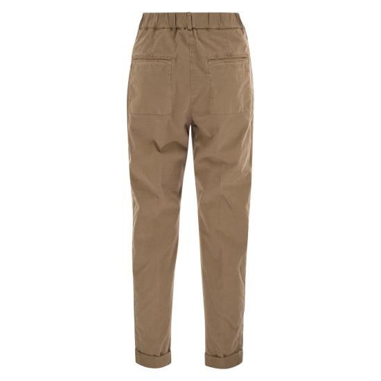 Peserico PESERICO Women Straight Pants P04610T3 BEIGE Size 27" / US 4 / IT 40 - 2 Thumbnail
