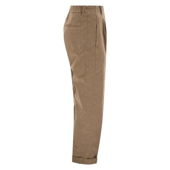 Peserico PESERICO Women Straight Pants P04610T3 BEIGE Size 30" / US 8 / IT 44 - 3 Thumbnail