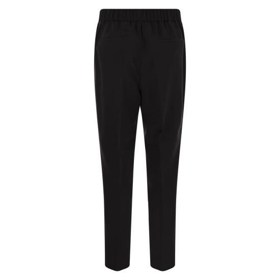 Peserico PESERICO Women Straight Pants P04572Z BLACK Size 30" / US 8 / IT 44 - 2 Thumbnail