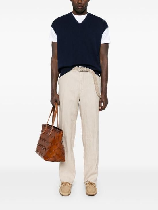 Michael Kors MICHAEL KORS Men Straight Pants CS5304BBEY 230 Beige Size US 40 / EU 56 - 2 Thumbnail