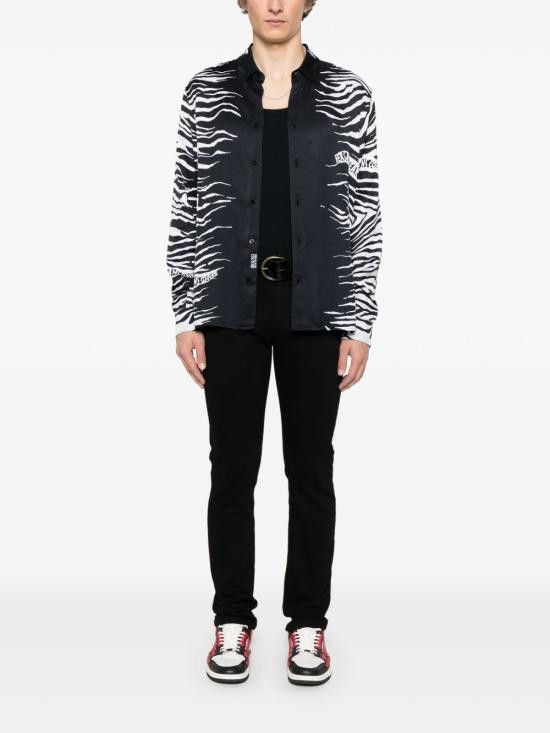 Just Cavalli JUST CAVALLI Men Straight Pants 78OAB5S0 CDW00909 Black Size US 31 - 5 Thumbnail
