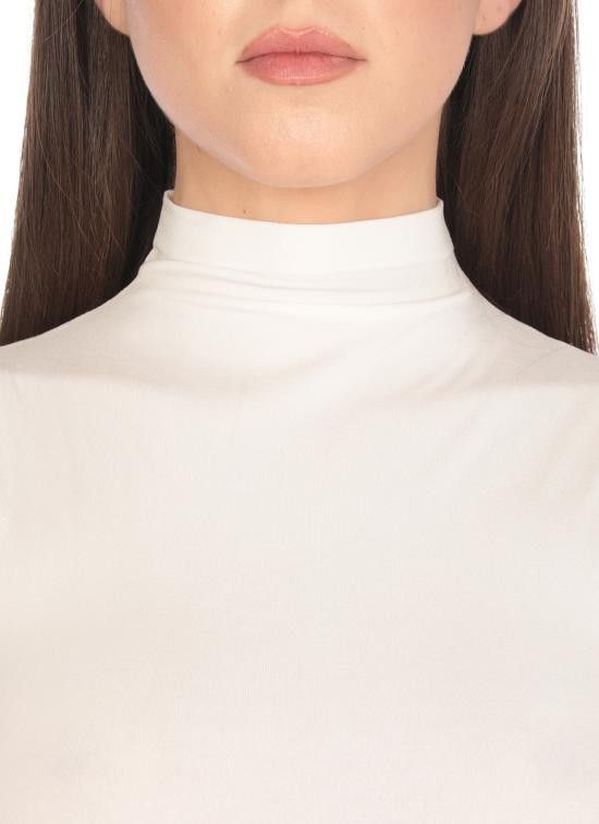 オールインワン・サロペット WOLFORD Women Bodysuit Tops 76071 1300 White WOLFORD Women Bodysuit Tops 76071 1300 White